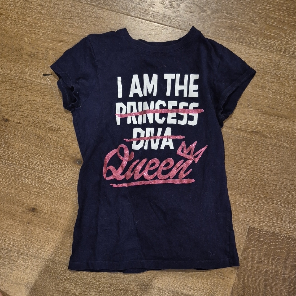 The Children's Place Navy Blue 'Queen' Graphic Tee